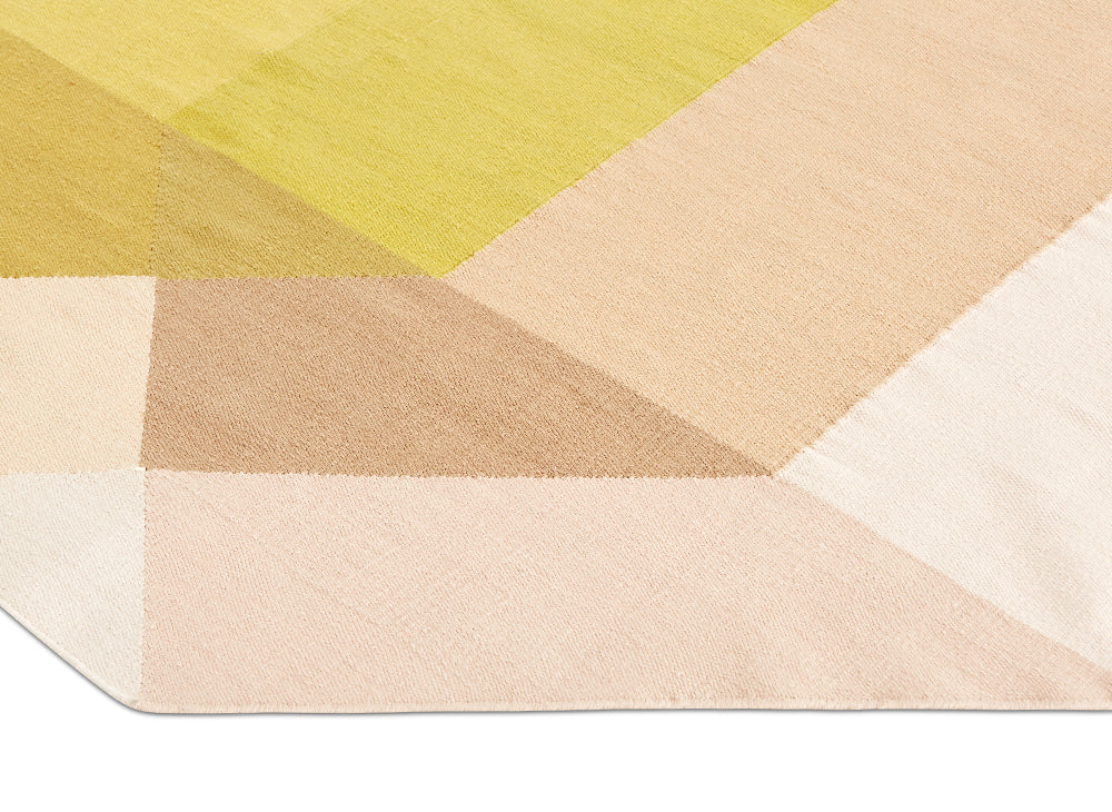 GAN Diamond Rug (outdoor), Pink-Yellow