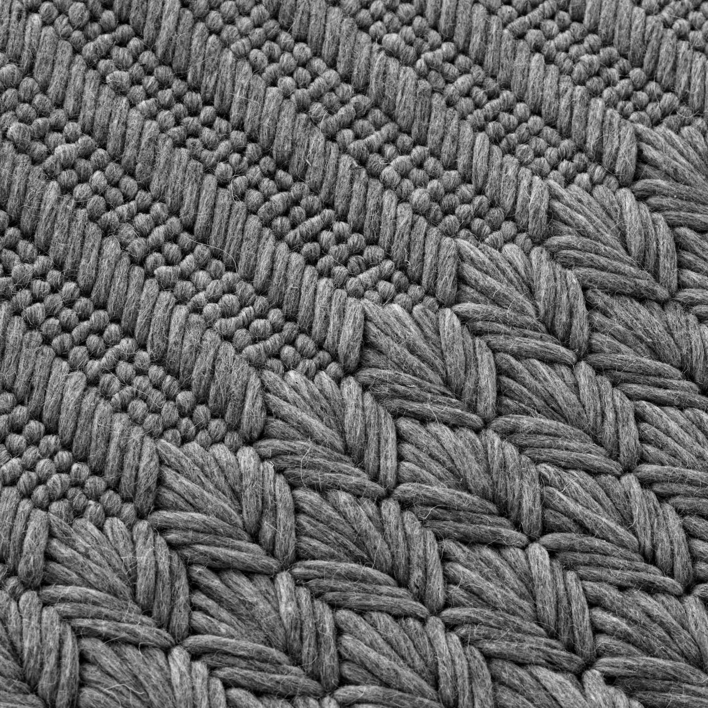 GAN Chaddar Rug, Charcoal (sizes available)