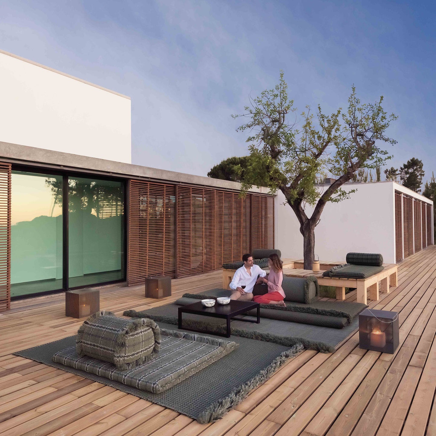 GAN Garden Layers Small Mattress Waffle Green