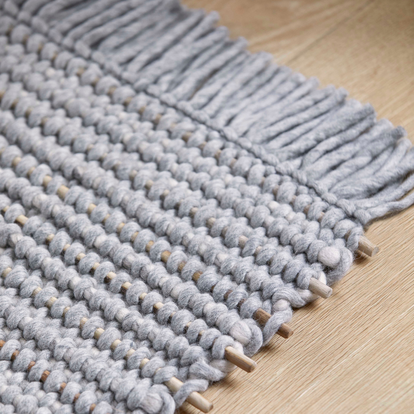 GAN GOZ Rug, Kiri (Light Grey) 206x300