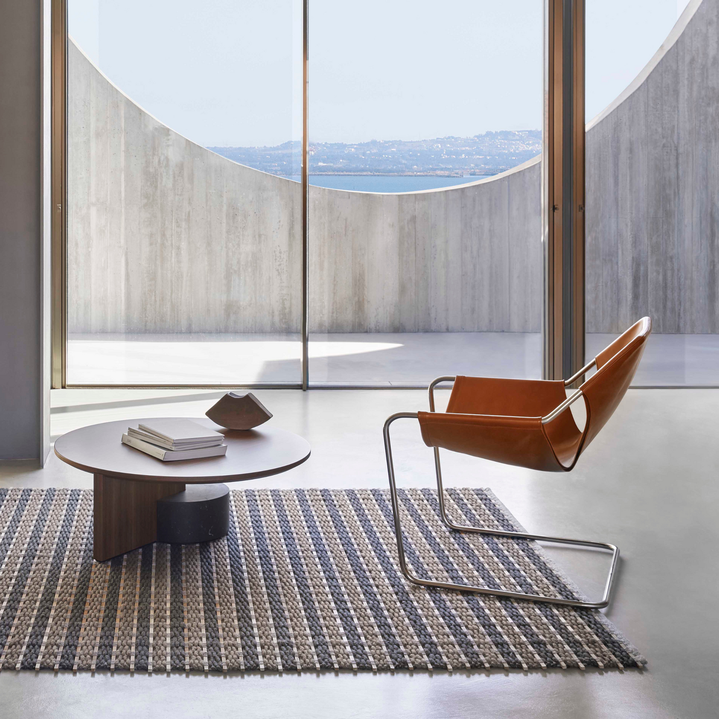 GAN GOZ Rug, Tsuchi (Brown) 206x300