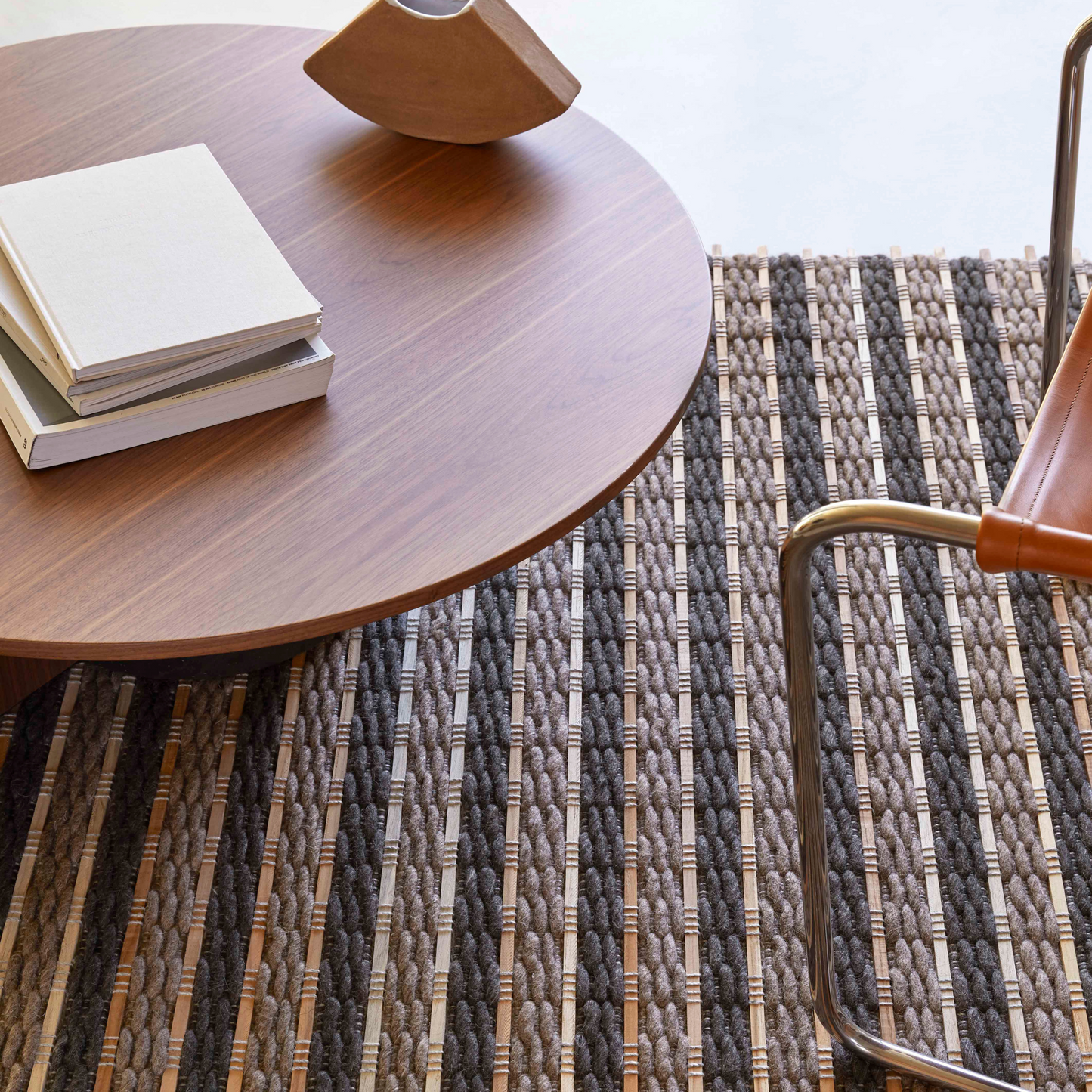 GAN GOZ Rug, Tsuchi (Brown) 206x300