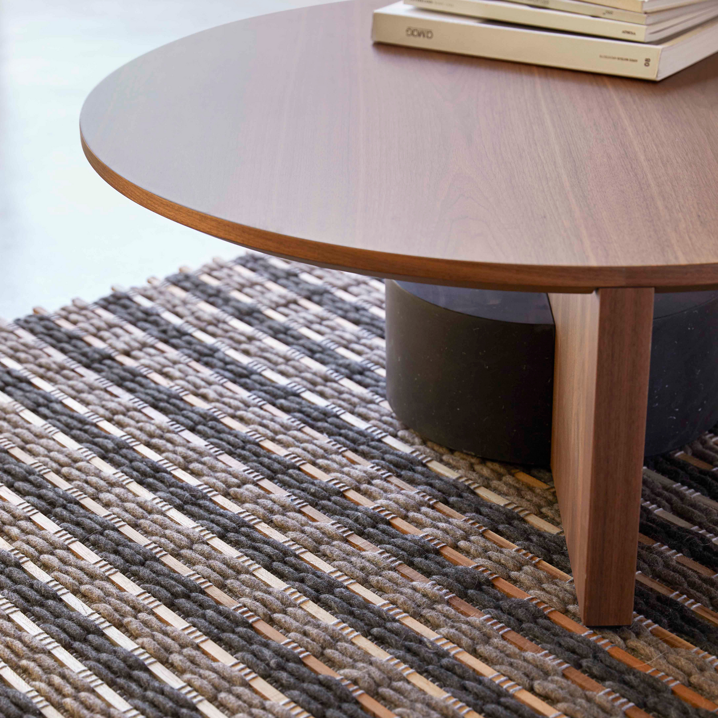 GAN GOZ Rug, Tsuchi (Brown) 206x300