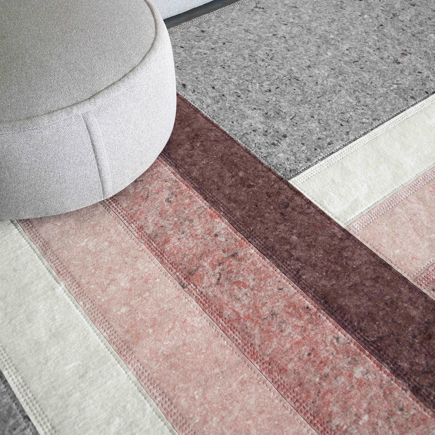 GAN Nuances Line Rug, Burgundy 200x300